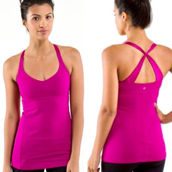 lululemon athletica Tops - Lululemon Practice Daily Tank Raspberry 8
